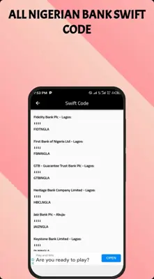 Nigeria Ussd Codes android App screenshot 3